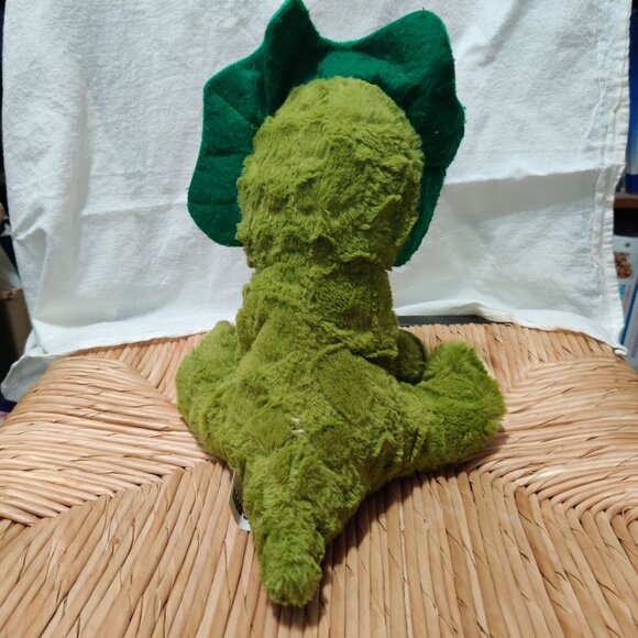 Goffa Green Triceratops Dinosaur Plush 8.5" Stuffed Animal Toy Cute Dino Gift - Picture 3 of 8